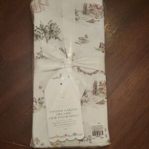 Riley Sheehey + Pottery Barn Kids English Garden Organic Crib Fitted Sheet
